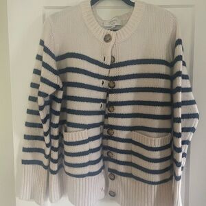 La Ligne Marin Striped Cardigan